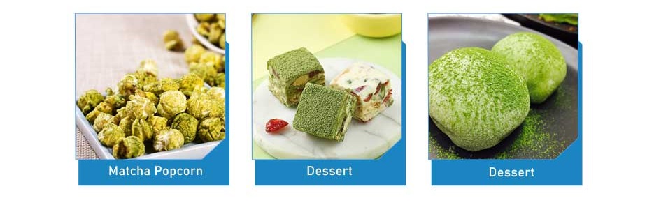 Matcha coating powder for food