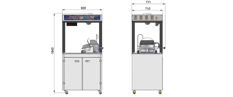 XFD Popcorn Machine