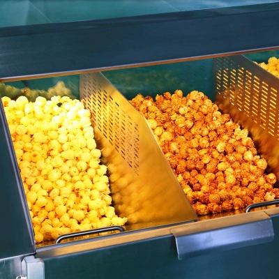 Popcorn Showcase with Base