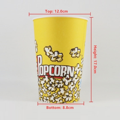 Cardboard Popcorn Cup Snack Fast Food Packaging Box