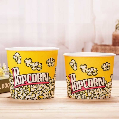 Cardboard Popcorn Cup Snack Fast Food Packaging Box