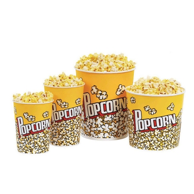 Cardboard Popcorn Cup Snack Fast Food Packaging Box