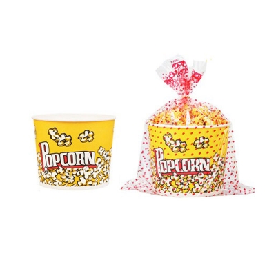 Cardboard Popcorn Cup Snack Fast Food Packaging Box