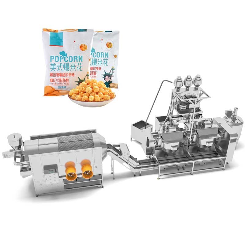 XFD automatic popcorn processing and packaging equipment for retail popcorn production